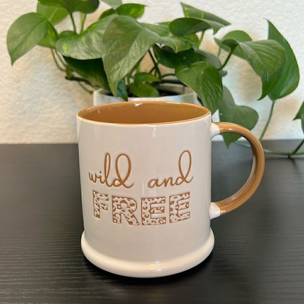 Fun "Wild and Free" Ceramic Coffee /Tea Mug